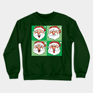Santa Faces Crewneck Sweatshirt